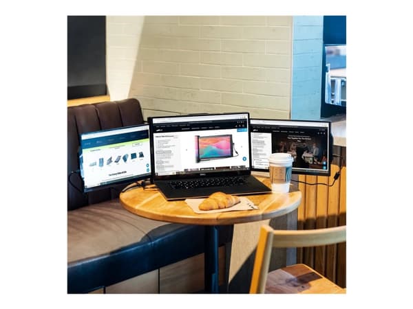 Mobile Pixels Trio - LCD-skjerm - 13.3" - portabel - 1920 x 1080 Full HD (1080p) @ 60 Hz - IPS - 250 cd/m² - USB-C - metallisk sort