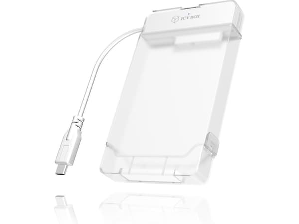 ICY BOX IB-AC703-C, 2.5", Hot-swap, USB-tilkobling, Hvit