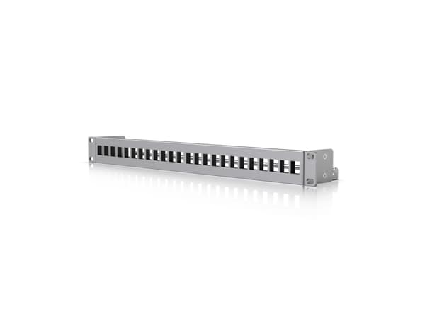 Ubiquiti UACC-Rack-Panel-Patch-Blank-24, Trapetsformad, Grå, Polykarbonat (PC), SPCC, 1U, 442,4 mm, 63,5 mm