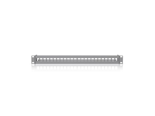 Ubiquiti UACC-Rack-Panel-Patch-Blank-24, Trapetsformad, Grå, Polykarbonat (PC), SPCC, 1U, 442,4 mm, 63,5 mm