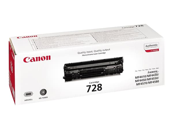 Canon CRG-728 - Svart - original - tonerpatron - for ImageCLASS MF4750; i-SENSYS FAX-L150, L170, L410, MF4550, MF4730, MF4750, MF4870, MF4890