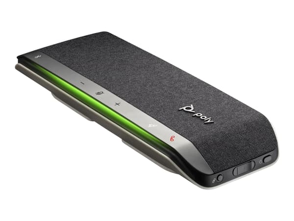 Poly Sync 40-M - Smart høyttalertelefon - Bluetooth - trådløs, kablet - USB-A, USB-C - sølv - Certified for Microsoft Teams, Zoom Certified
