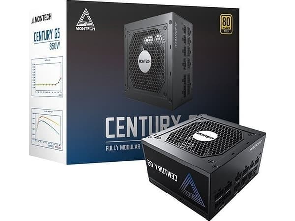 Zasilacz Montech Montech Century G5 80 PLUS Gull strømforsyning, 850 watt