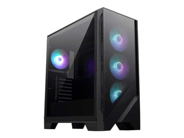 MSI MAG FORGE 320R AIRFLOW - Mid tower - ATX - sidepanel med vindu (herdet glass) - ingen strømforsyning (ATX) - USB/lyd