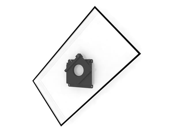 HI-ND - Monteringssett (veggmontering) - for flatpanel - roterende - svart - skjermstørrelse: inntil 55" - monteringsgrensesnitt: 200 x 200 mm