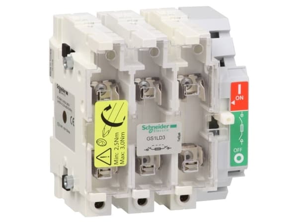 Schneider Electric GS1 L, 3P, 750 V, 8 kV, 50/60 Hz, 125 A, 850 °C