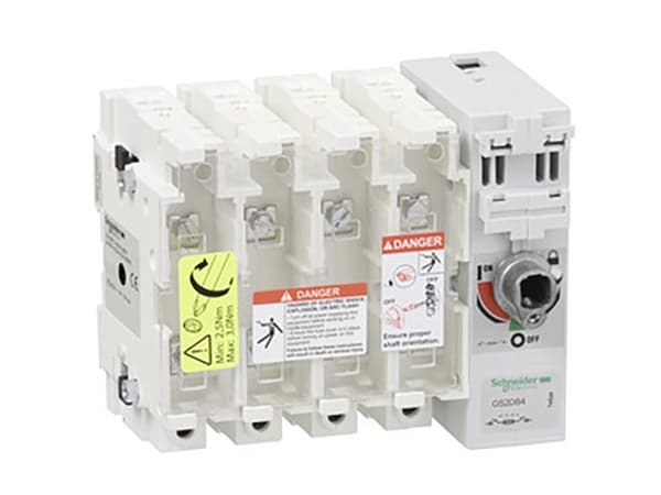 Schneider Electric GS2D, 4P, 750 V, 8 kV, 50/60 Hz, 20 A, 960 °C
