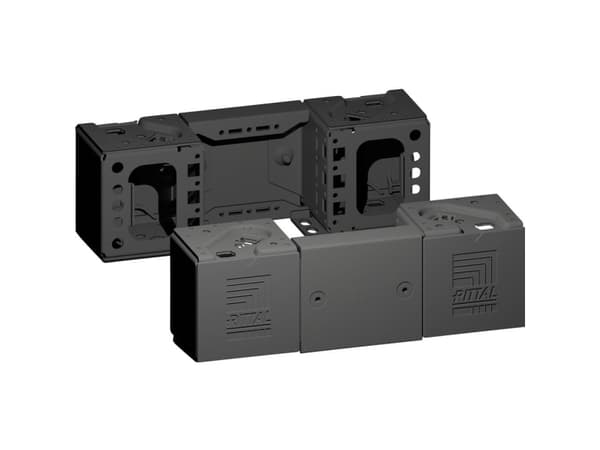 Rittal VX 8660.000, Hjørnestykke, Sort, Stål, 100 mm, 3,2 kg, 2 stykker