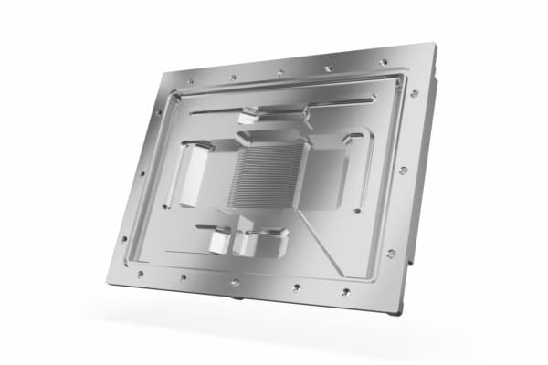 Alphacool 13838, Bakplate, Akryl, Aluminium, Kromfarget, Kopper, Sort, Gjennomsiktig, 1/4", 3-pin, 152,5 mm