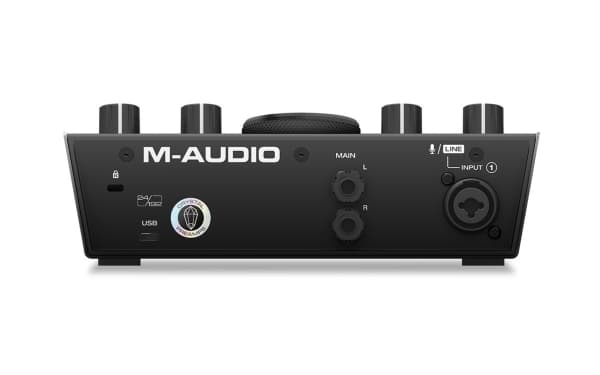 M-AUDIO AIR 192|4, Skrivbord, Svart, Metall, Energiljus, USB, 24-bit/192kHz