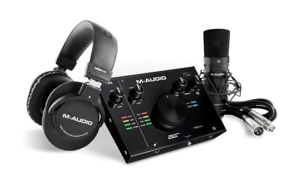 M-AUDIO AIR 192|4, Skrivbord, Svart, Metall, Energiljus, USB, 24-bit/192kHz