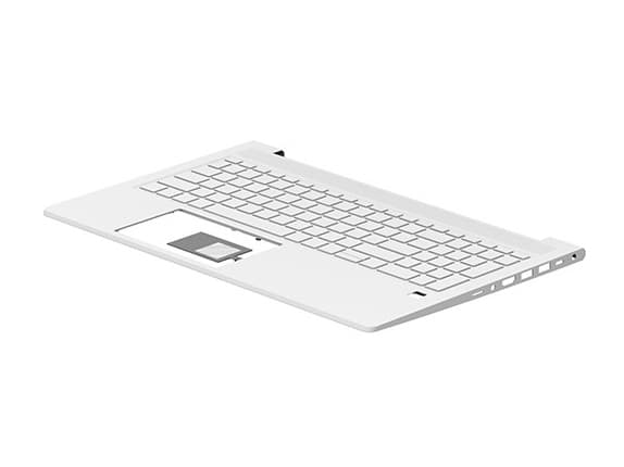 HP - Ersättningstangentbord för bärbar dator - med ClickPad - bakgrundsbelyst - QWERTY - isländsk - med övre skydd