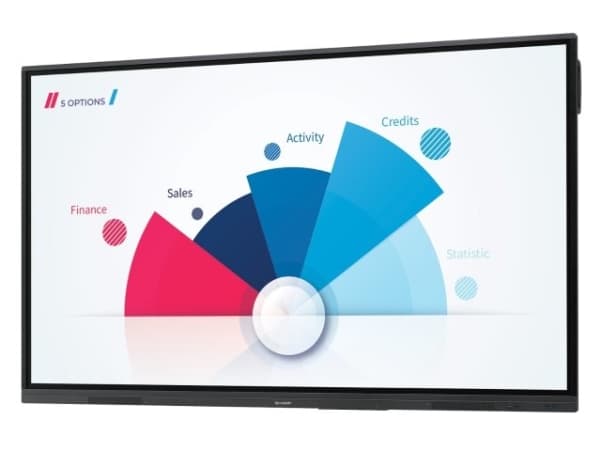 Sharp PN-L862B, 2,18 m (86"), 350 cd/m², 3840 x 2160 pixlar, 4K Ultra HD, IPS, Direct-LED