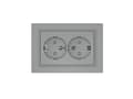 Miniatyrbild 3 av 4: Vilma Socket 2Place Grey Rp16-021 Qr1000
