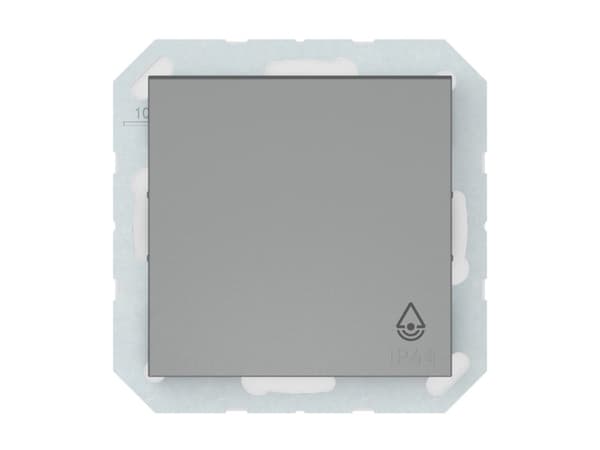 Vilma Push Button Ip44 Grey P110-012-04 Qr1000