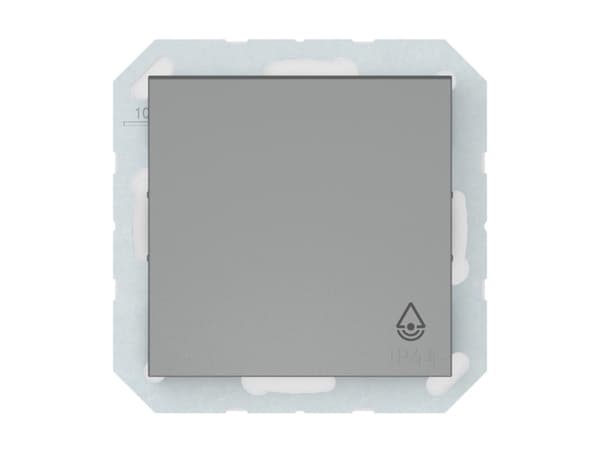 Vilma Push Button Ip44 Grey P110-012-04 Qr1000