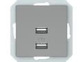 Miniatyrbild 5 av 5: Vilma Socket Usb 2Pl Grey Usb-3.4A-02 Qr1000