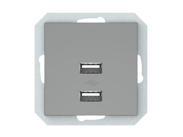 Vilma Socket Usb 2Pl Grey Usb-3.4A-02 Qr1000