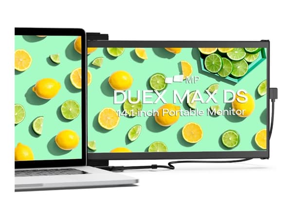 Mobile Pixels DUEX Max DS - LCD-skjerm - 14.1" - portabel - 1920 x 1080 Full HD (1080p) @ 60 Hz - IPS - 300 cd/m² - 700:1 - Mini HDMI, USB-C