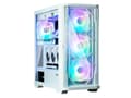 Miniatyrbilde 3 av 5: Zalman Z10 DUO - Mid tower - ATX - sidepanel med vindu (herdet glass) - ingen strømforsyning (ATX) - hvit - USB/lyd