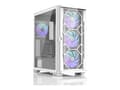 Miniatyrbilde 1 av 5: Zalman Z10 DUO - Mid tower - ATX - sidepanel med vindu (herdet glass) - ingen strømforsyning (ATX) - hvit - USB/lyd
