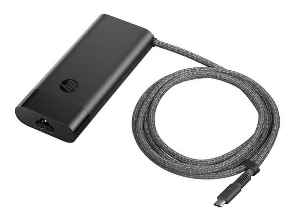 HP 110W Laptop Charger - Strömadapter - USB-C - AC 115/230 V - 110 Watt - utgångskontakter: 2 - Europa - svart