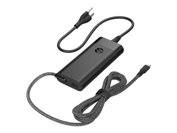 HP 110W Laptop Charger - Strömadapter - USB-C - AC 115/230 V - 110 Watt - utgångskontakter: 2 - Europa - svart