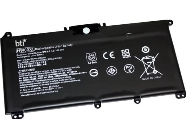 BTI - Batteri för bärbar dator (likvärdigt med: HP HW03XL, HP HW03041XL, HP L96887-1D1, HP L97300-005) - 3619 mAh - 41 Wh - för HP 17-cpXX, 240 G9, 2
