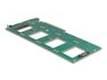 Miniatyrbilde 2 av 5: Delock - Lagringskontroll - bifurkasjon, 288 x 122 mm - U.2 NVMe - PCIe 4.0 x16