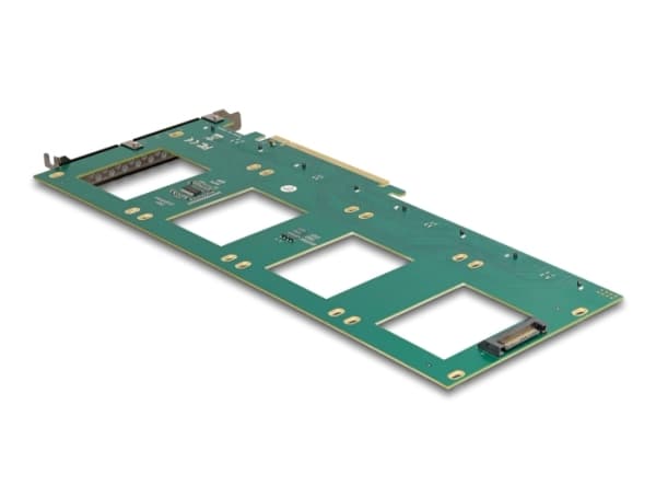 Delock - Lagringskontroll - bifurkasjon, 288 x 122 mm - U.2 NVMe - PCIe 4.0 x16