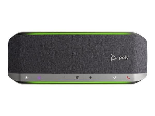 Poly Sync 40+ - Smart högtalartelefon - Bluetooth - trådlös, kabelansluten - USB-A, USB-C - svart, silver - Zoomcertifierad