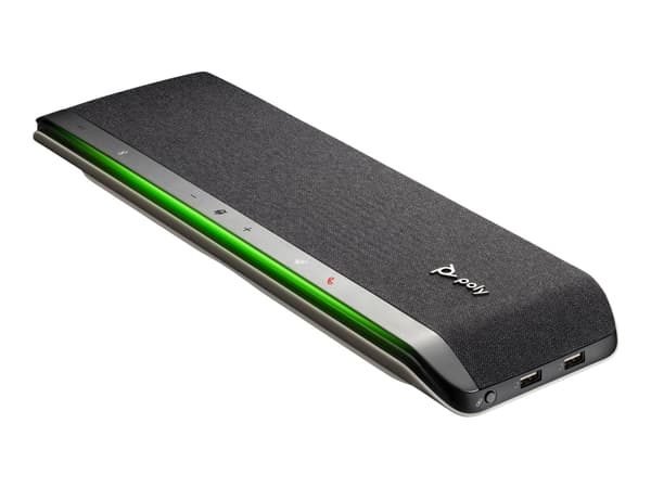 Poly Sync 60 - Smart høyttalertelefon - Bluetooth - kablet, trådløs - USB-A, USB-C - svart, sølv - Zoom Certified