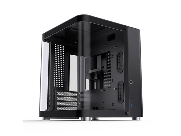 Jonsbo TK-1 2.0, Mini Tower, PC, Sort, ITX, Micro ATX, Stål, Herdet glass, Spilling Sort