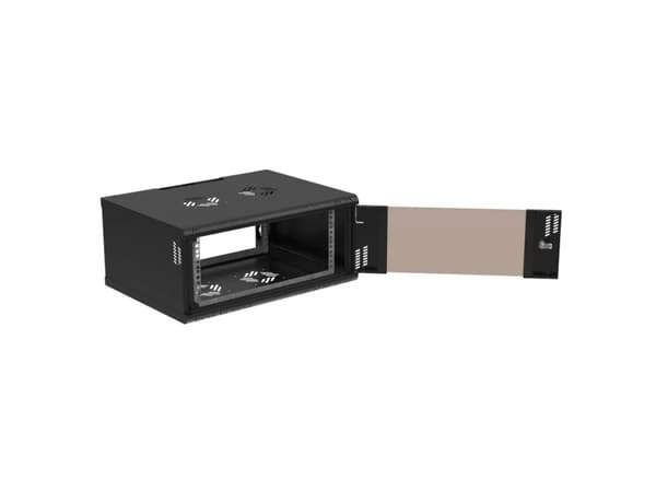 Extralink Premium, Väggmonterad rack, 4U, 70 kg, Knapplås, Svart
