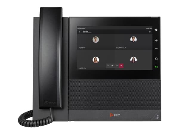 Poly CCX 600 - For Microsoft Teams - VoIP-telefon med anrops-ID/samtale venter - SIP, RTP, RTCP - 24 linjer - svart