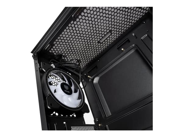 Kolink Inspire K11 ARGB - Mid tower - ATX - genomskinlig sidopanel (härdat glas) - ingen strömförsörjning (ATX) - svart - USB/ljud