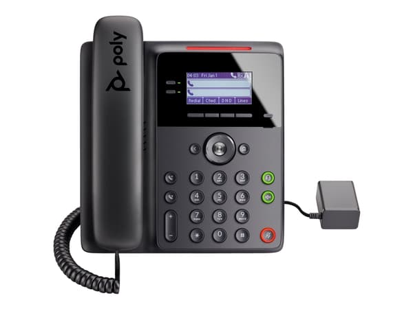 Poly Edge B30 - VoIP-telefon - 5-veis anropskapasitet - SIP - 16 linjer - svart