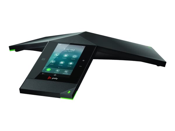 Poly Trio 8800 - Konferanse-VoIP-telefon - med Bluetooth-grensesnitt - 5-veis anropskapasitet - SIP - 3 linjer - svart