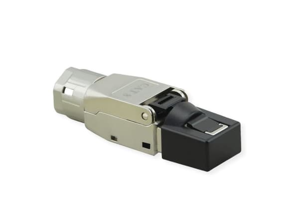 VALUE 21.99.1804, RJ-45, Silver, Hankoppling, Rak, Zink, Cat8