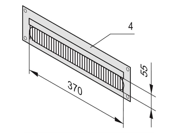 SCHROFF KABELKANALER PANEL 3U 7021 - stativtilbehør - 3 U (20118796)