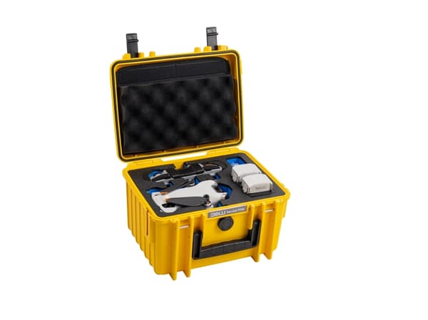 B&W Cases PP.66.Y.MINI4, Hårt fodral, Gul, Polypropylen (PP), Skum, Monokromatiskt, 6,6 l