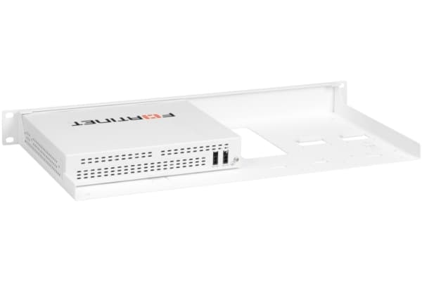 Rackmount.IT RM-FR-T19 - Monteringssett for nettverksenhet - rackmonterbar - signalhvit - 1U - 19" - for Fortinet FortiGate 90G, 91G