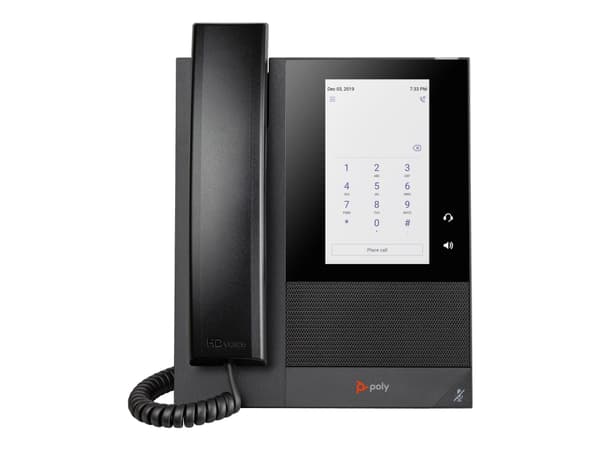 Poly CCX 400 - For Microsoft Teams - VoIP-telefon med anrops-ID/samtale venter - SIP, SDP - 24 linjer - svart