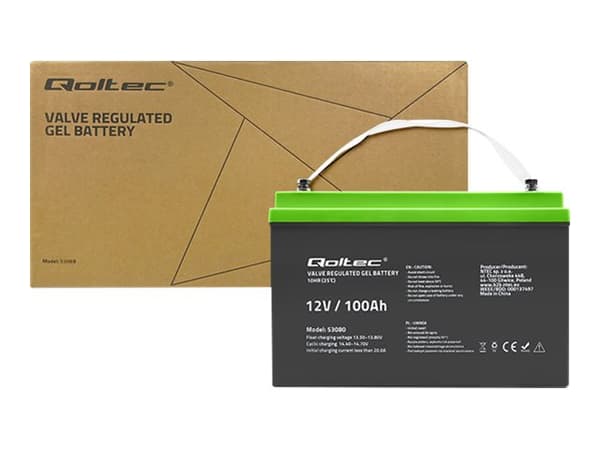 Qoltec - UPS-batteri - 12 V, 29.3 kg - gel - 100 Ah