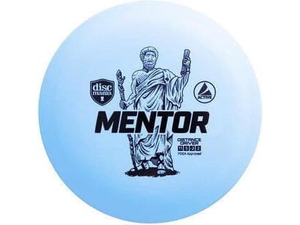 Sininen Mėlyna Diskgolfo diskas Distance Driver MENTOR Active Light Mėlyna Mėlyna