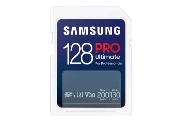 Samsung PRO Ultimate MB-SY128S - Flashminnekort - 128 GB - Video Class V30 / UHS-I U3 - SDXC UHS-I - hvit
