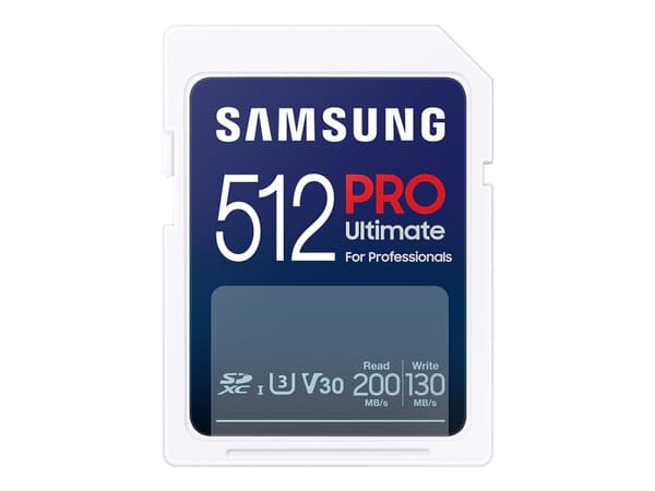 Samsung PRO Ultimate MB-SY512S - Flashminnekort - 512 GB - Video Class V30 / UHS-I U3 - SDXC UHS-I - hvit