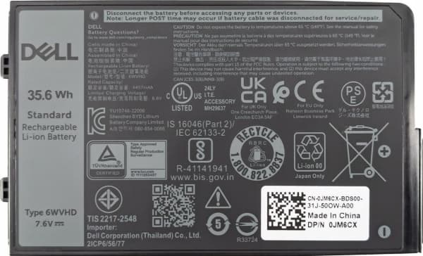 35.6Wh Lithium-ion battery for Latitude 7230