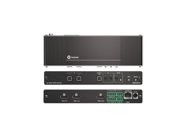 Kramer SWT3-21-H - Video/audio switch - 2 x HDMI - rackmonterbar - PoE - DC