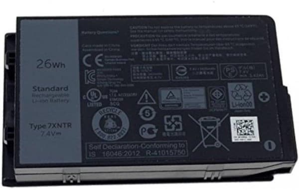 26Wh Li-ion battery for Latitude 12 7202 and 7212